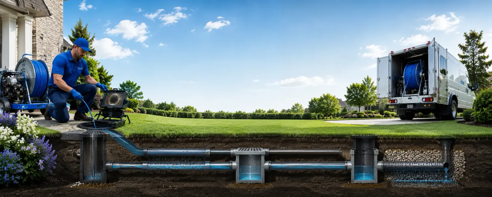 Outdoor drain cleaning information for Vinton, LA